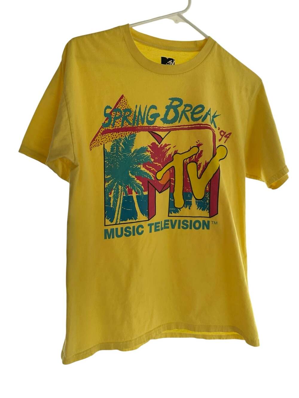 MTV Spring Break '94 Graphic T-Shirt Yellow